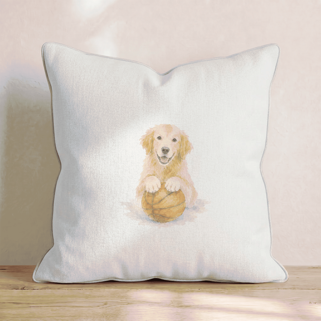 Dogs love basketball too Throw Pillow - Hillcroft Home