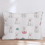 Doodle Pumpkin Cream Throw Pillow - Hillcroft Home
