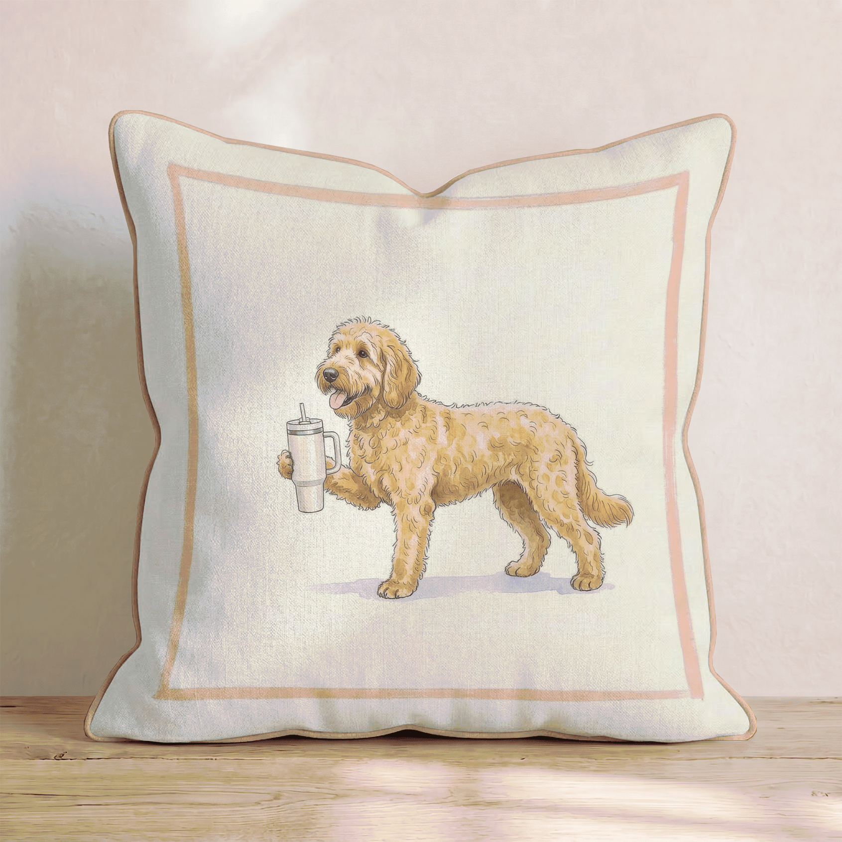 Doodle Tumbler Throw Pillow - Hillcroft Home