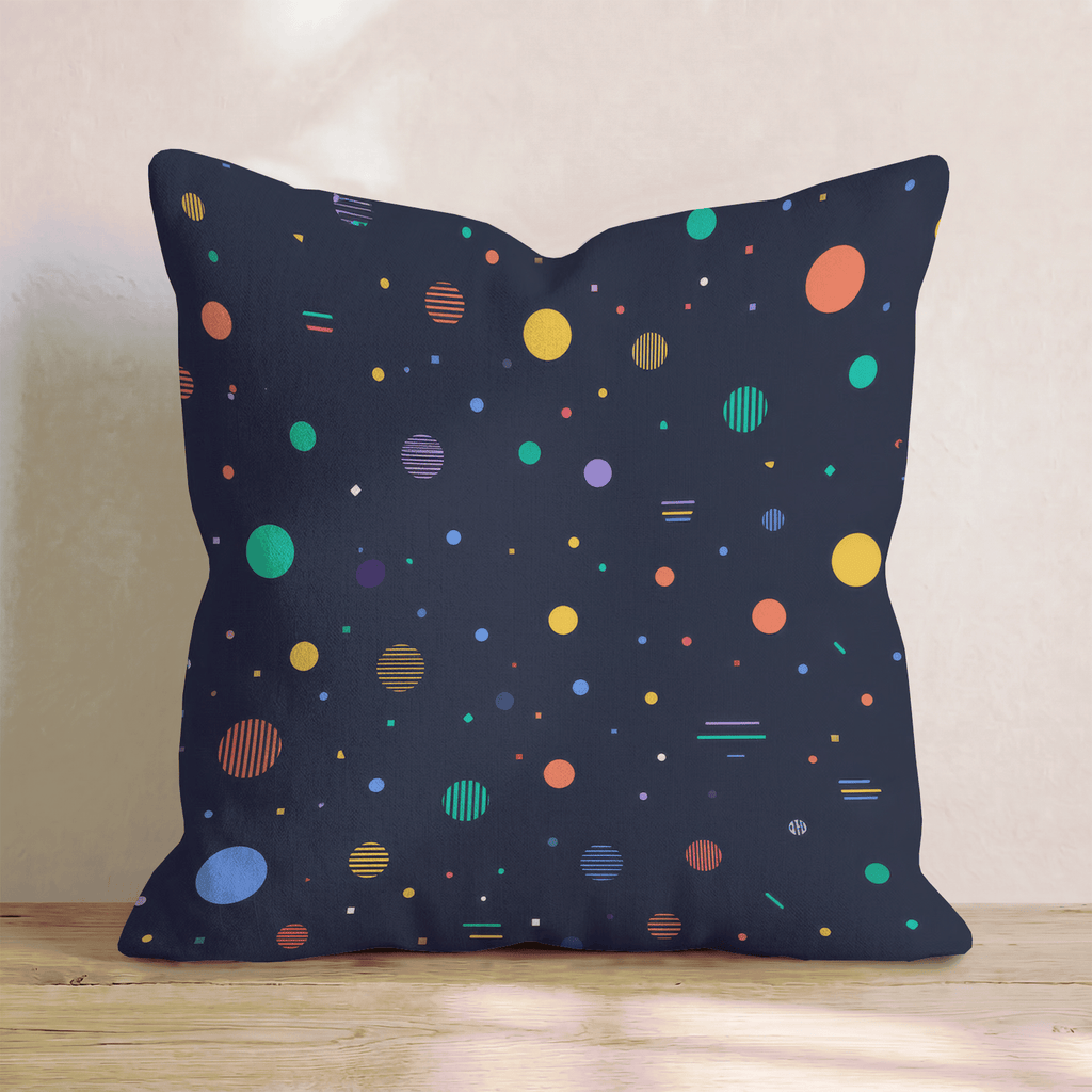Dot Galaxy Dark Throw Pillow - Hillcroft Home