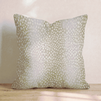 Dotted Brown Fawn Throw Pillow throw pillow - Hillcroft Home