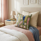 Double Header Throw Pillow - Hillcroft Home
