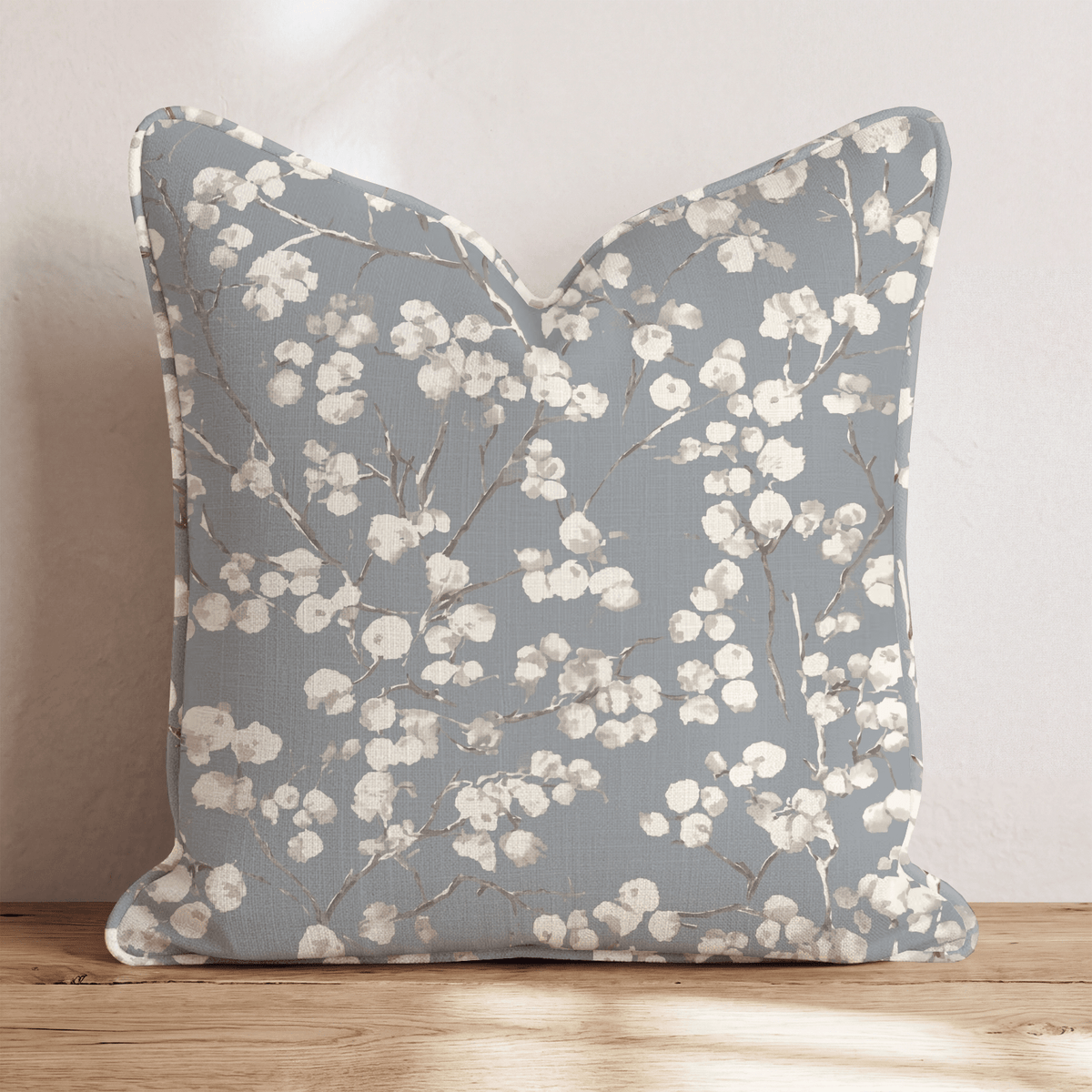 Dove Blossom Branch Throw Pillow throw pillow - Hillcroft Home