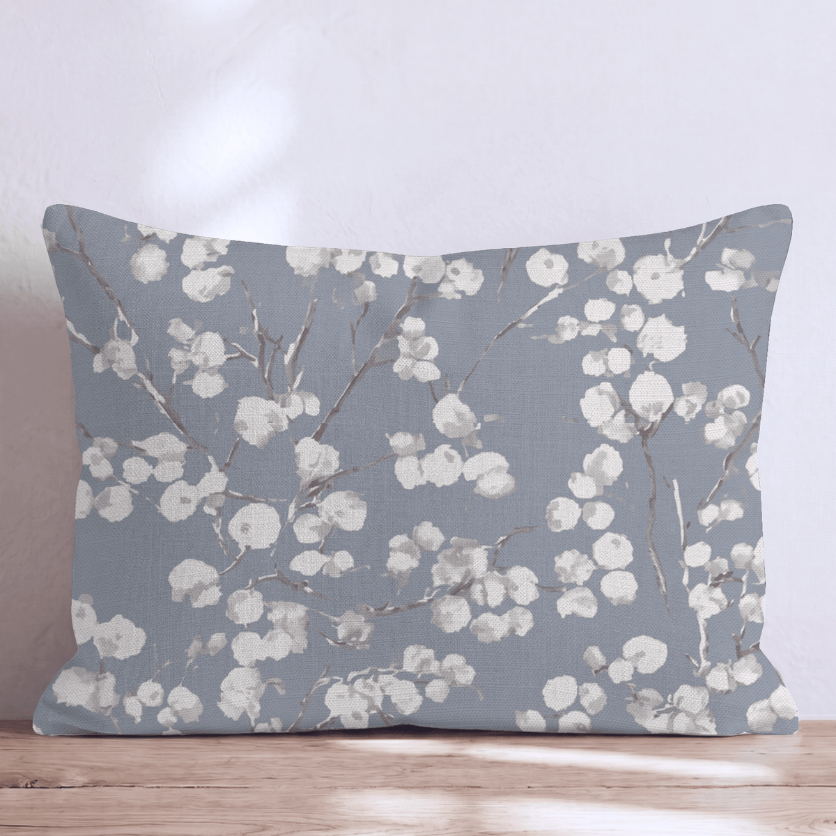Dove Blossom Branch Throw Pillow throw pillow - Hillcroft Home