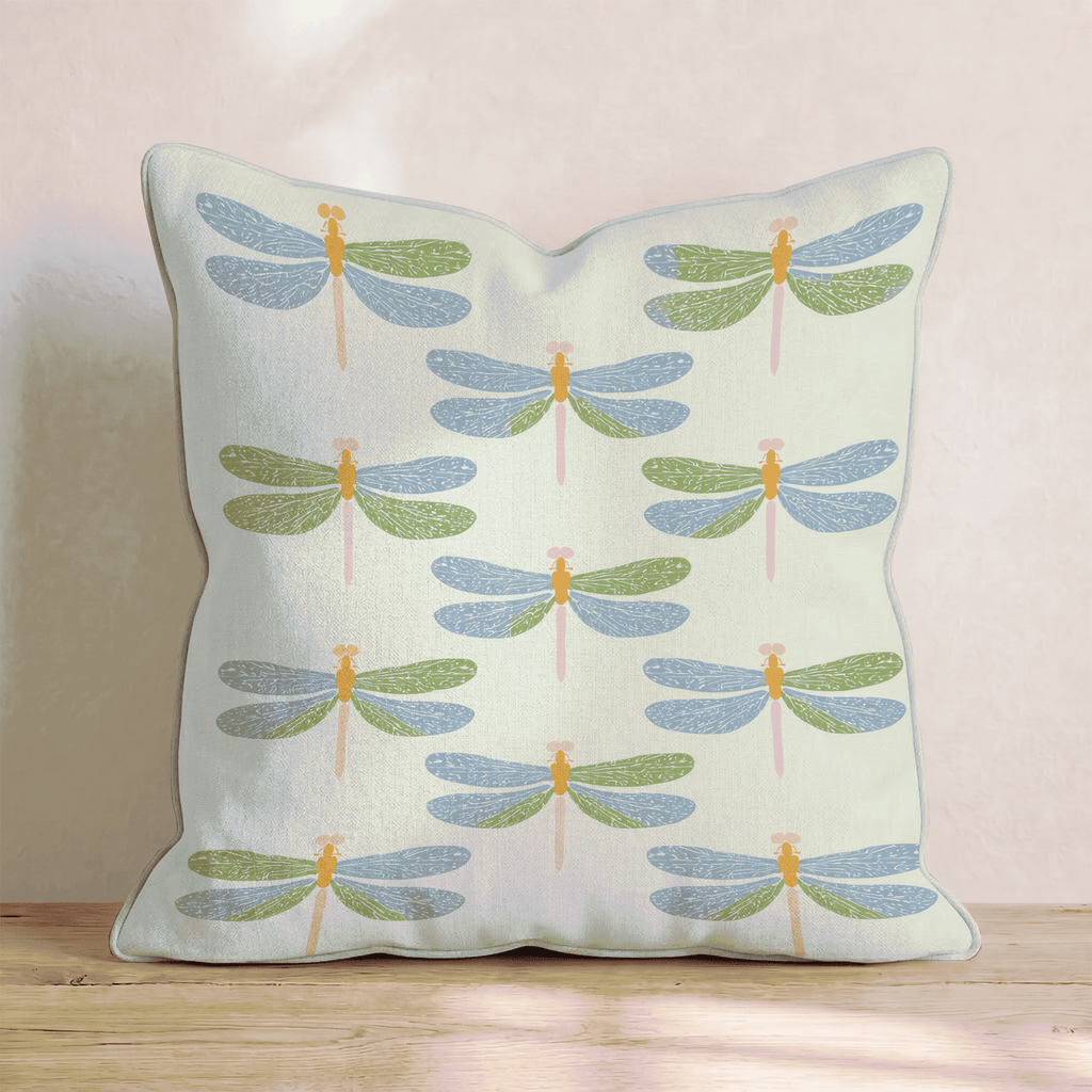 Dragonfly Dance Throw Pillow - Hillcroft Home