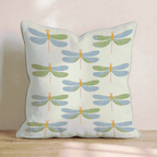 Dragonfly Dance Throw Pillow - Hillcroft Home
