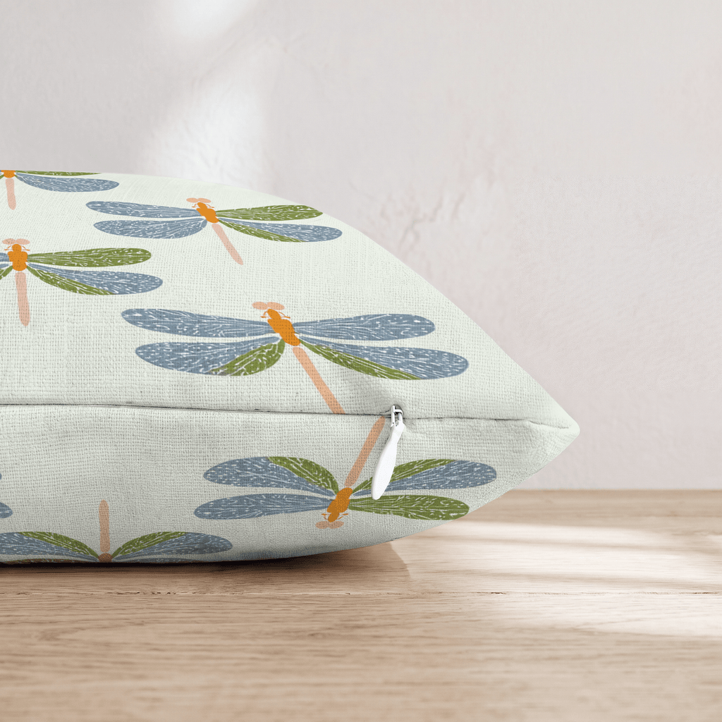 Dragonfly Dance Throw Pillow - Hillcroft Home