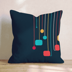 Drop Tag Dark Throw Pillow - Hillcroft Home
