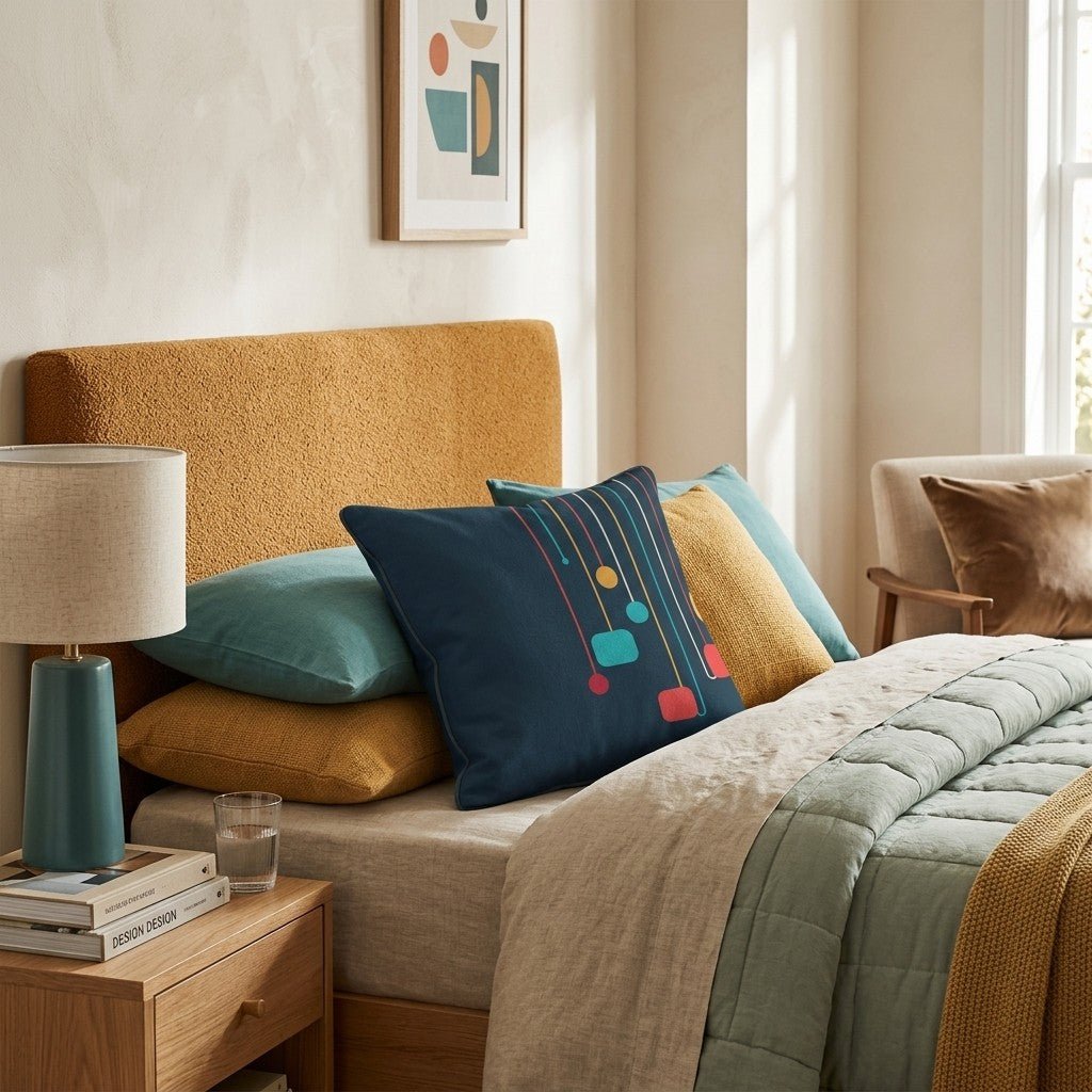 Drop Tag Dark Throw Pillow - Hillcroft Home