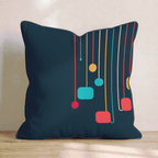 Drop Tag Dark Throw Pillow - Hillcroft Home