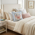 Dual Banners Throw Pillow - Hillcroft Home