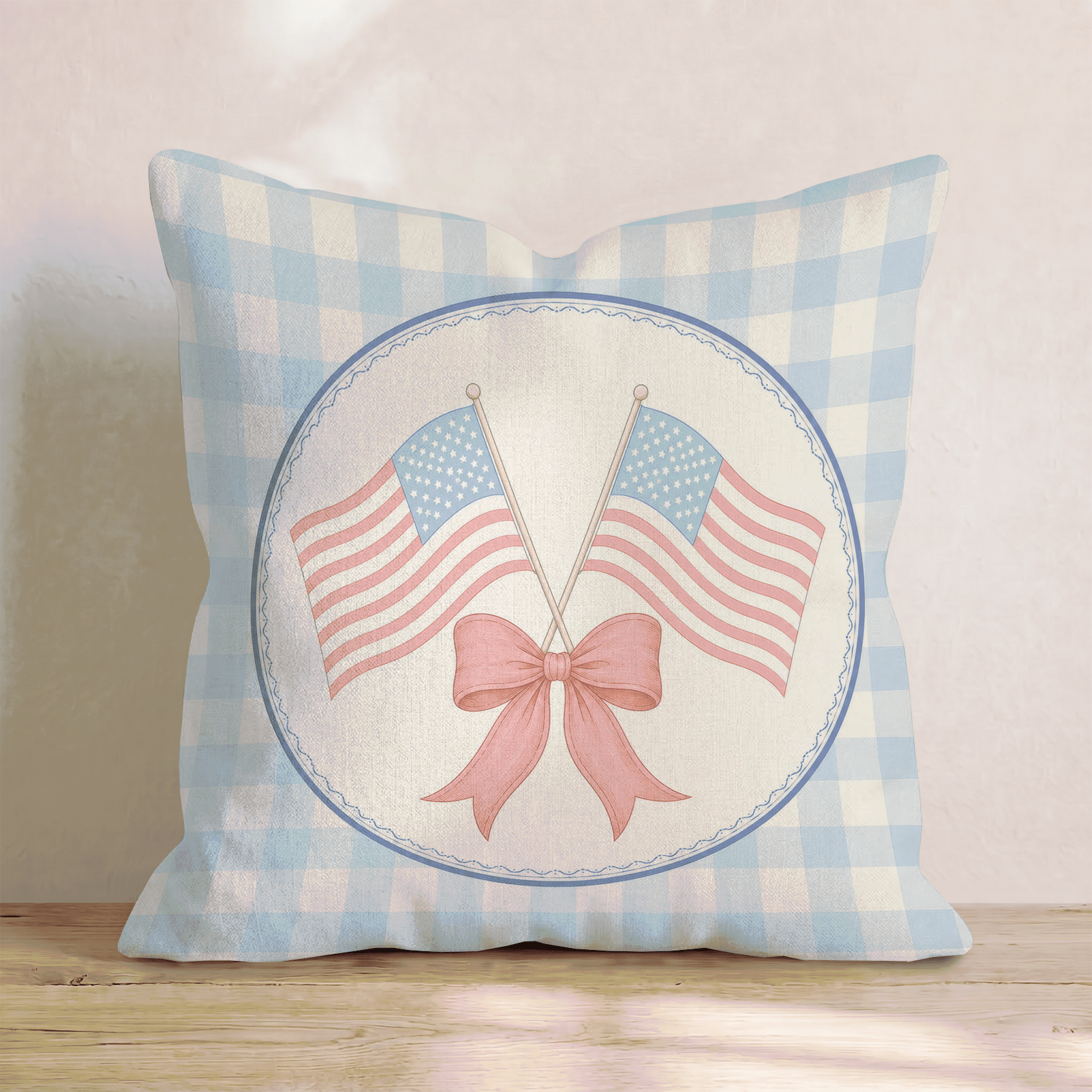 Dual Banners Throw Pillow - Hillcroft Home