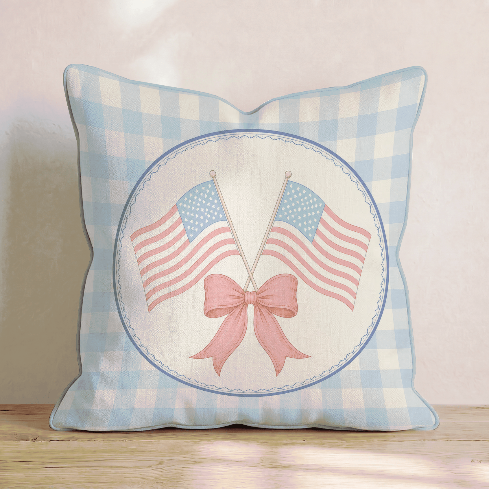 Dual Banners Throw Pillow - Hillcroft Home