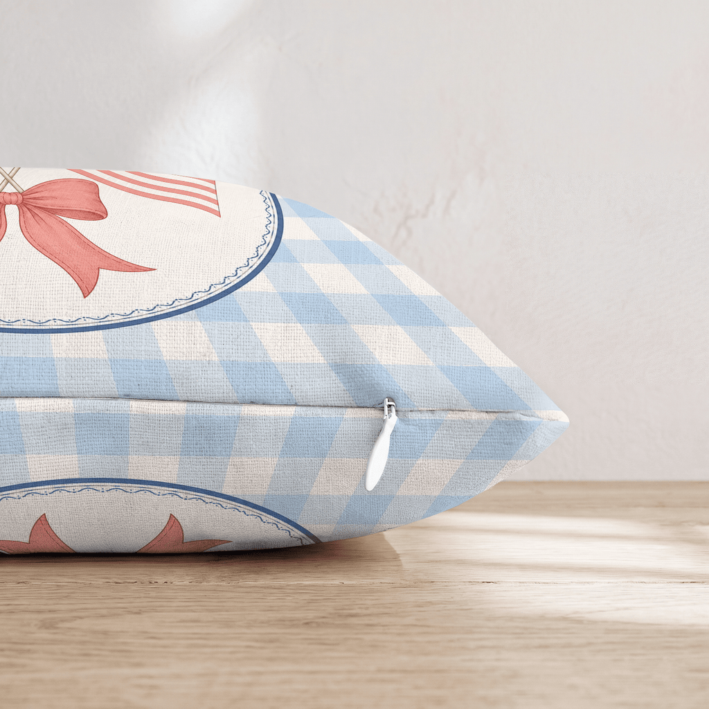 Dual Banners Throw Pillow - Hillcroft Home
