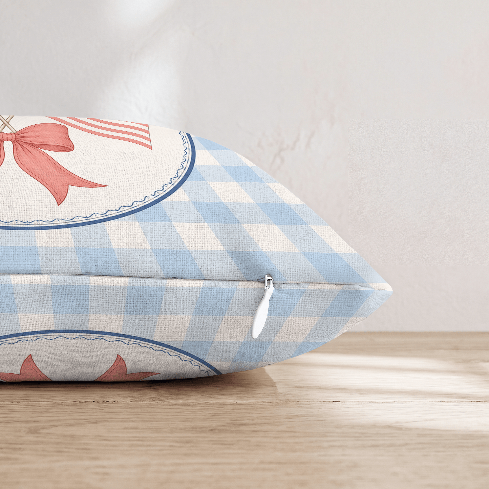 Dual Banners Throw Pillow - Hillcroft Home