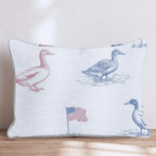Duck, Duck, America Throw Pillow - Hillcroft Home
