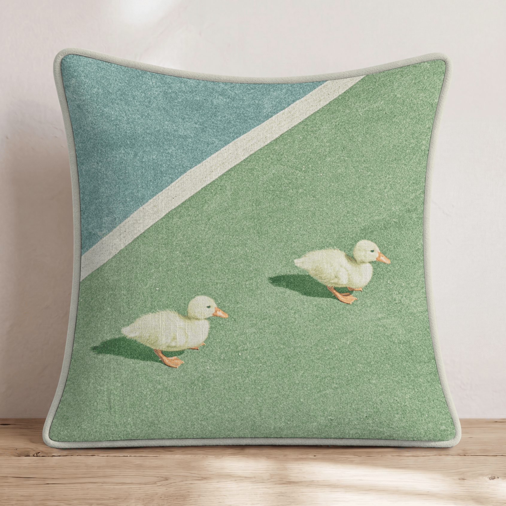 Duckling Pickleball Throw Pillow - Hillcroft Home