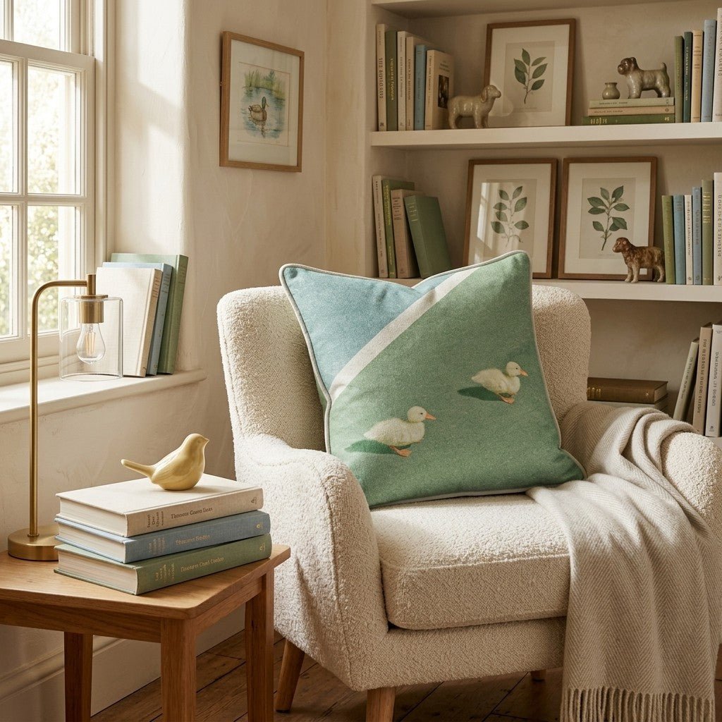 Duckling Pickleball Throw Pillow - Hillcroft Home