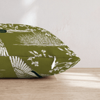 Ducks In The Green Throw Pillow - Hillcroft Home