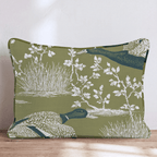 Ducks In The Green Throw Pillow - Hillcroft Home