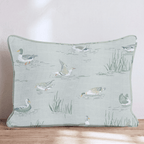 Ducks on Sage Pond Throw Pillow - Hillcroft Home