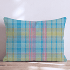 Dyed Eggs Plaid Throw Pillow - Hillcroft Home