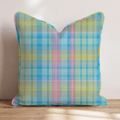 Dyed Eggs Plaid Throw Pillow - Hillcroft Home