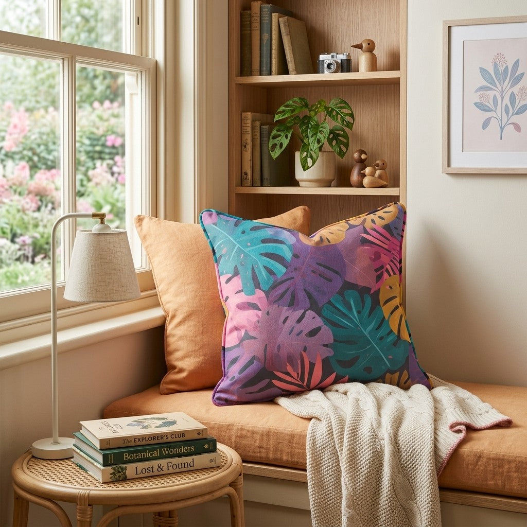 Clementine Two Throw Pillow - Reading Nook