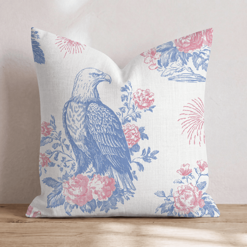 Eagle Of America Throw Pillow - Hillcroft Home