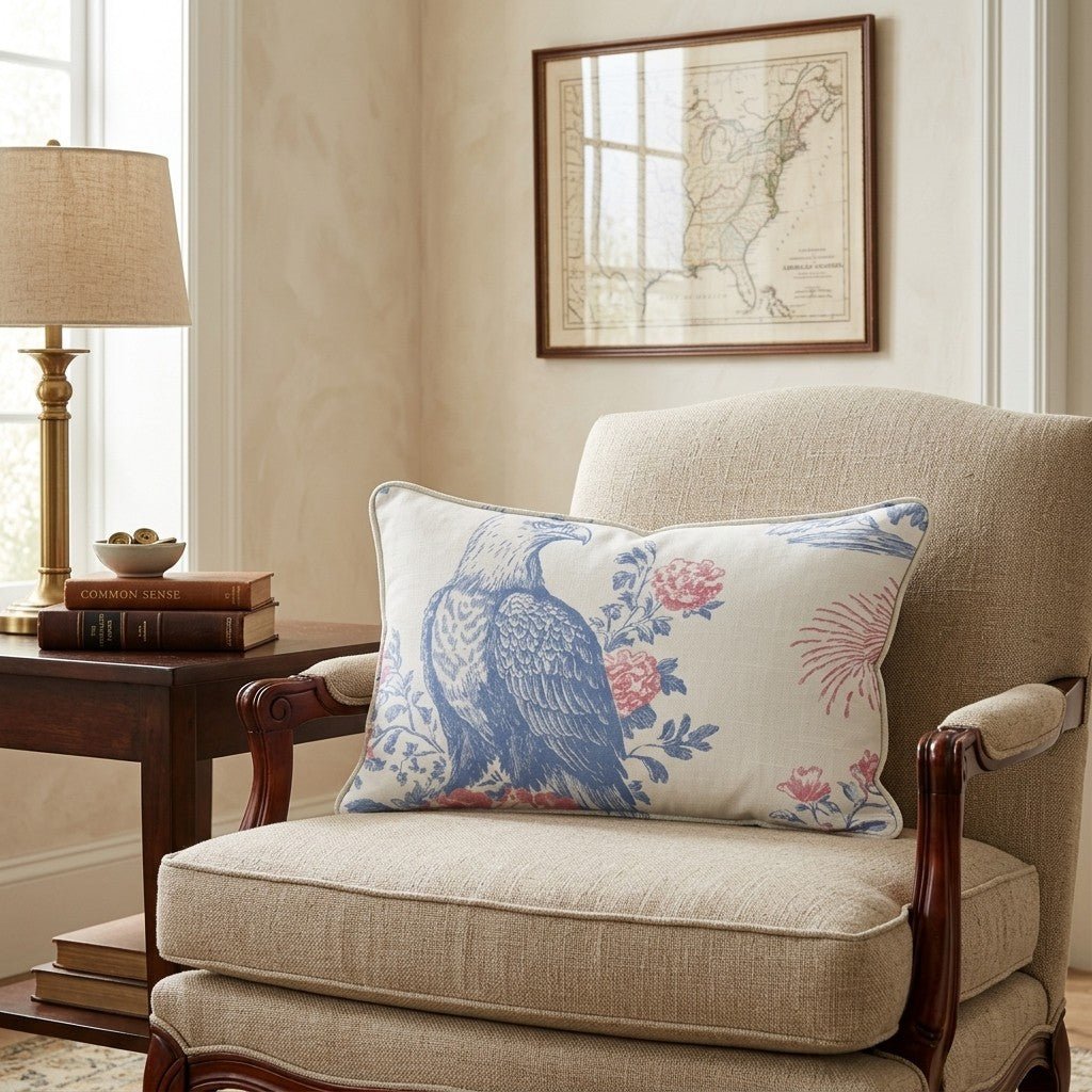 Eagle Of America Throw Pillow - Hillcroft Home