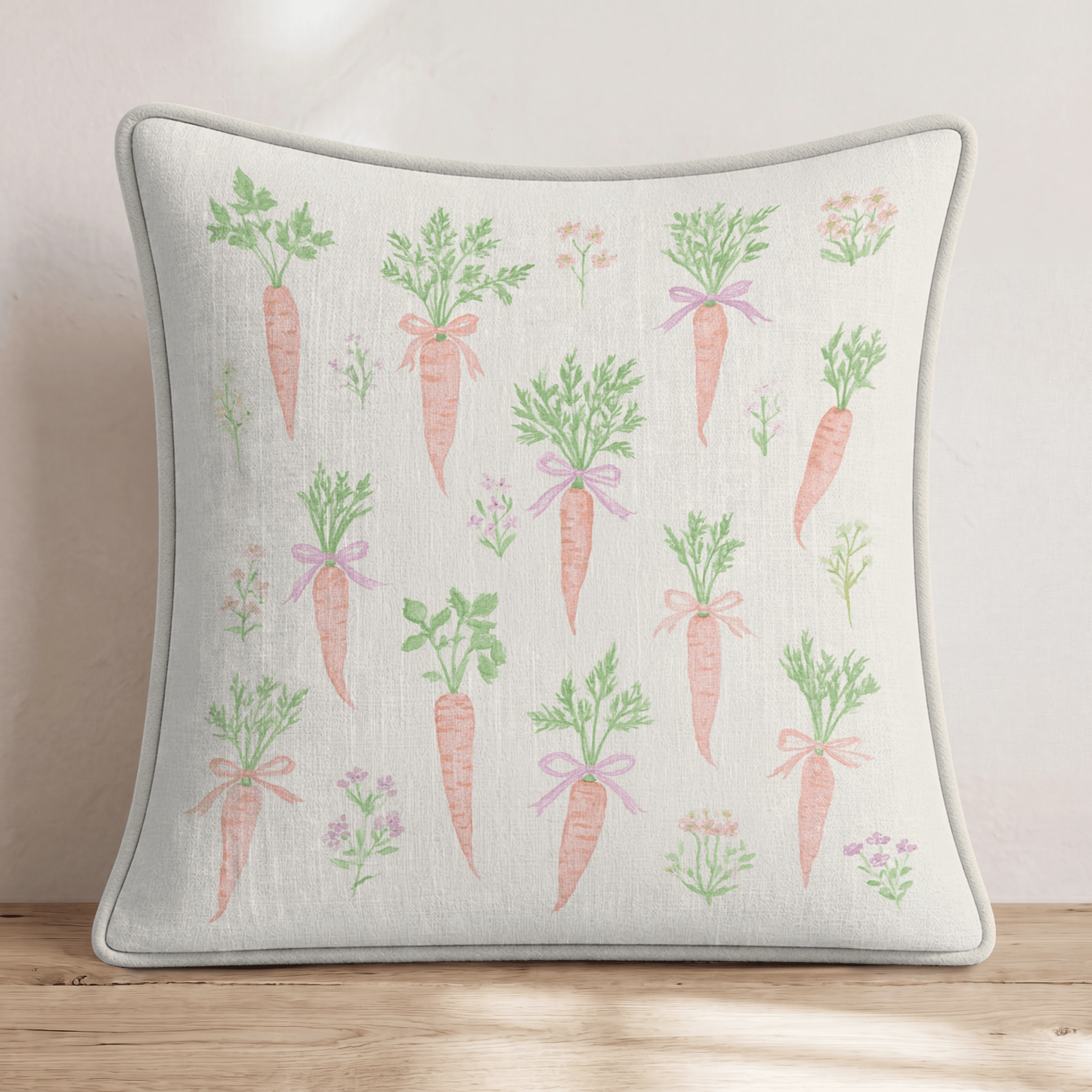 Easter Bunny Treat Throw Pillow - Hillcroft Home