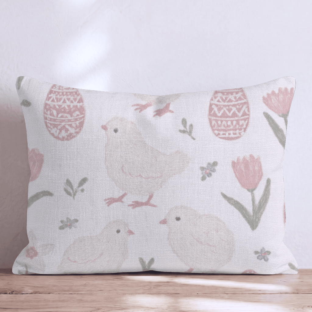 Easter Chicks Throw Pillow - Hillcroft Home