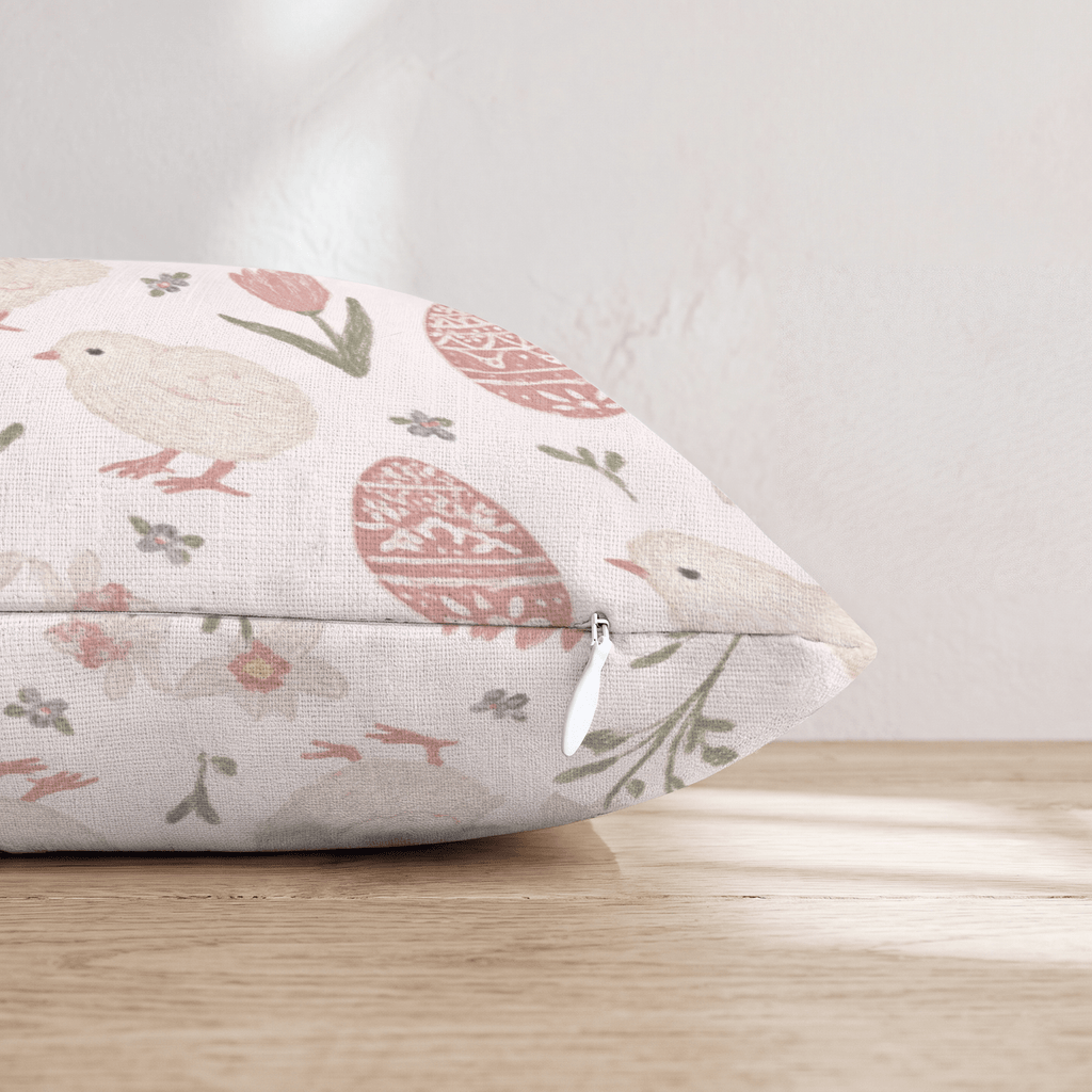 Easter Chicks Throw Pillow - Hillcroft Home