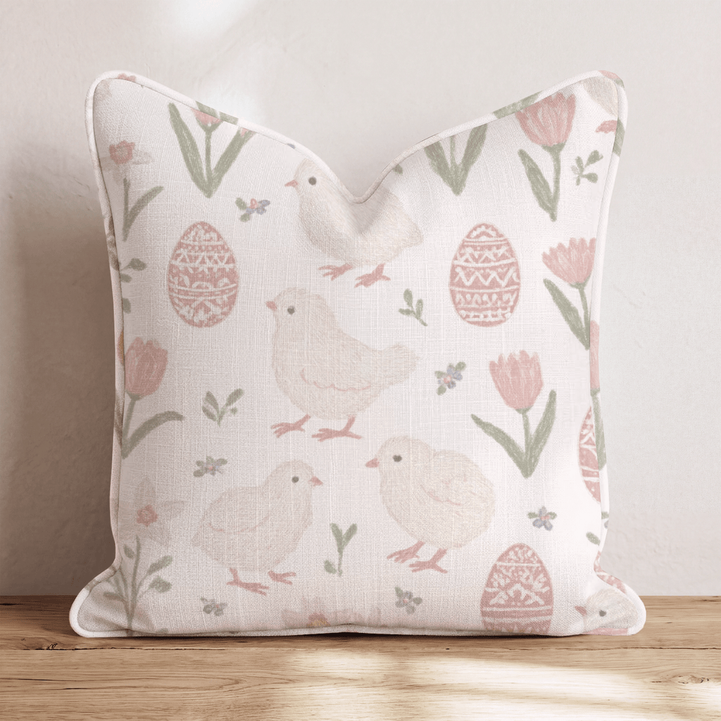 Easter Chicks Throw Pillow - Hillcroft Home