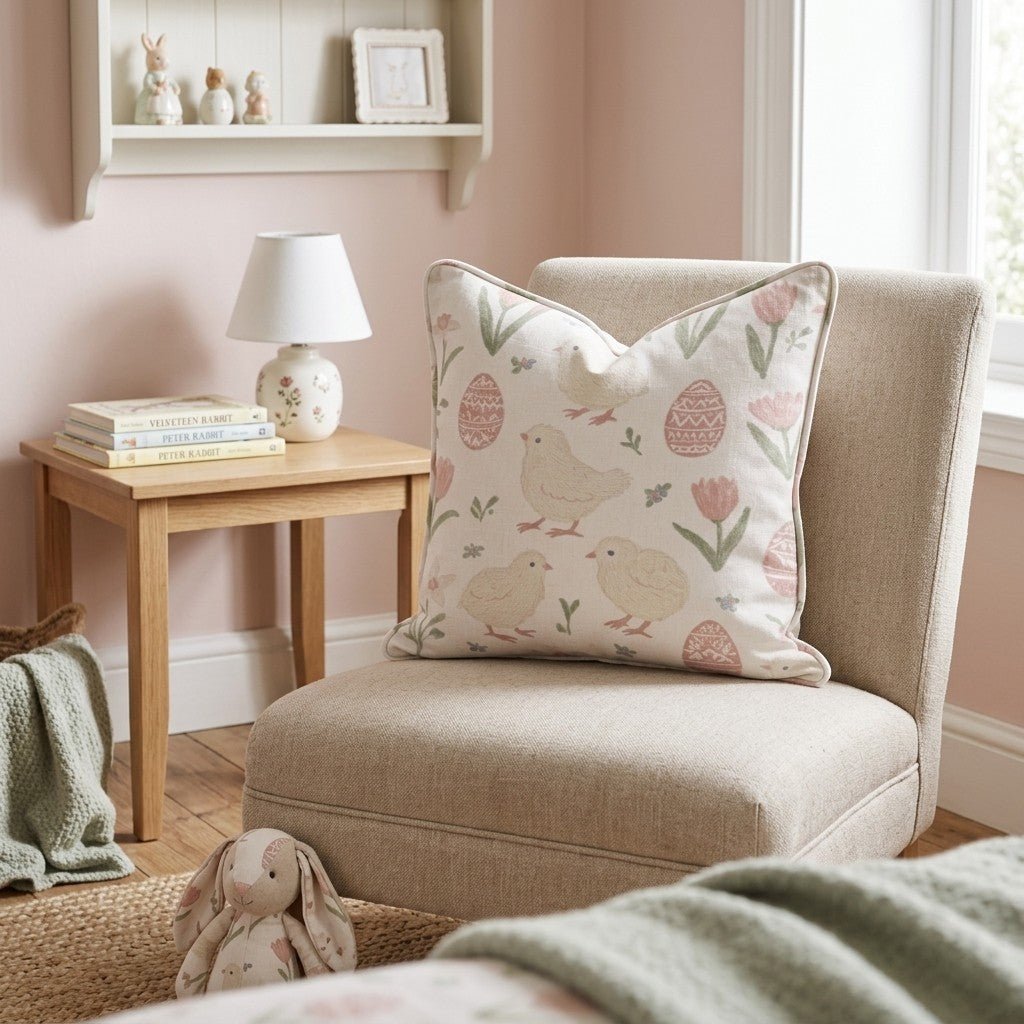 Easter Chicks Throw Pillow - Hillcroft Home