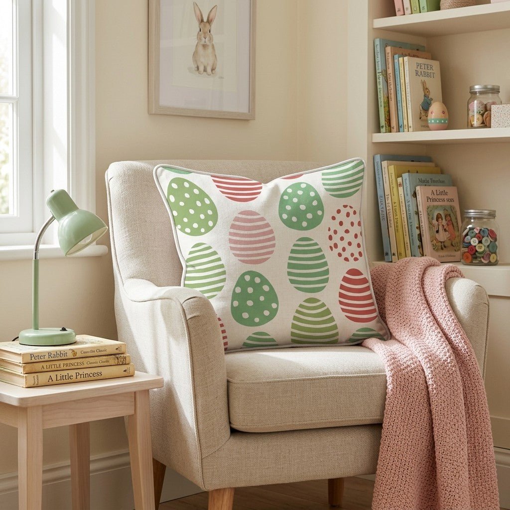 Easter Egg Hunt Throw Pillow - Hillcroft Home