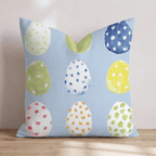 Easter Egg Hunting Throw Pillow - Hillcroft Home