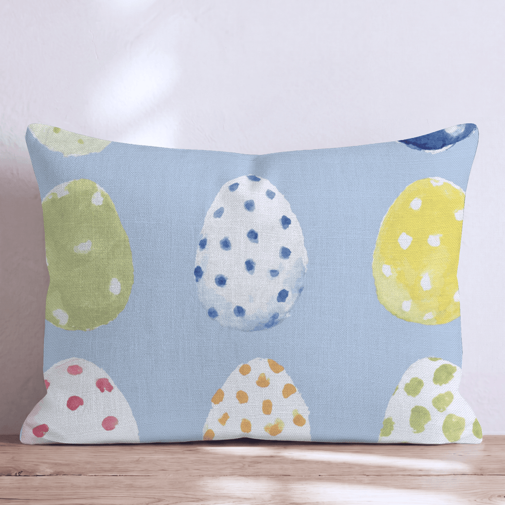 Easter Egg Hunting Throw Pillow - Hillcroft Home