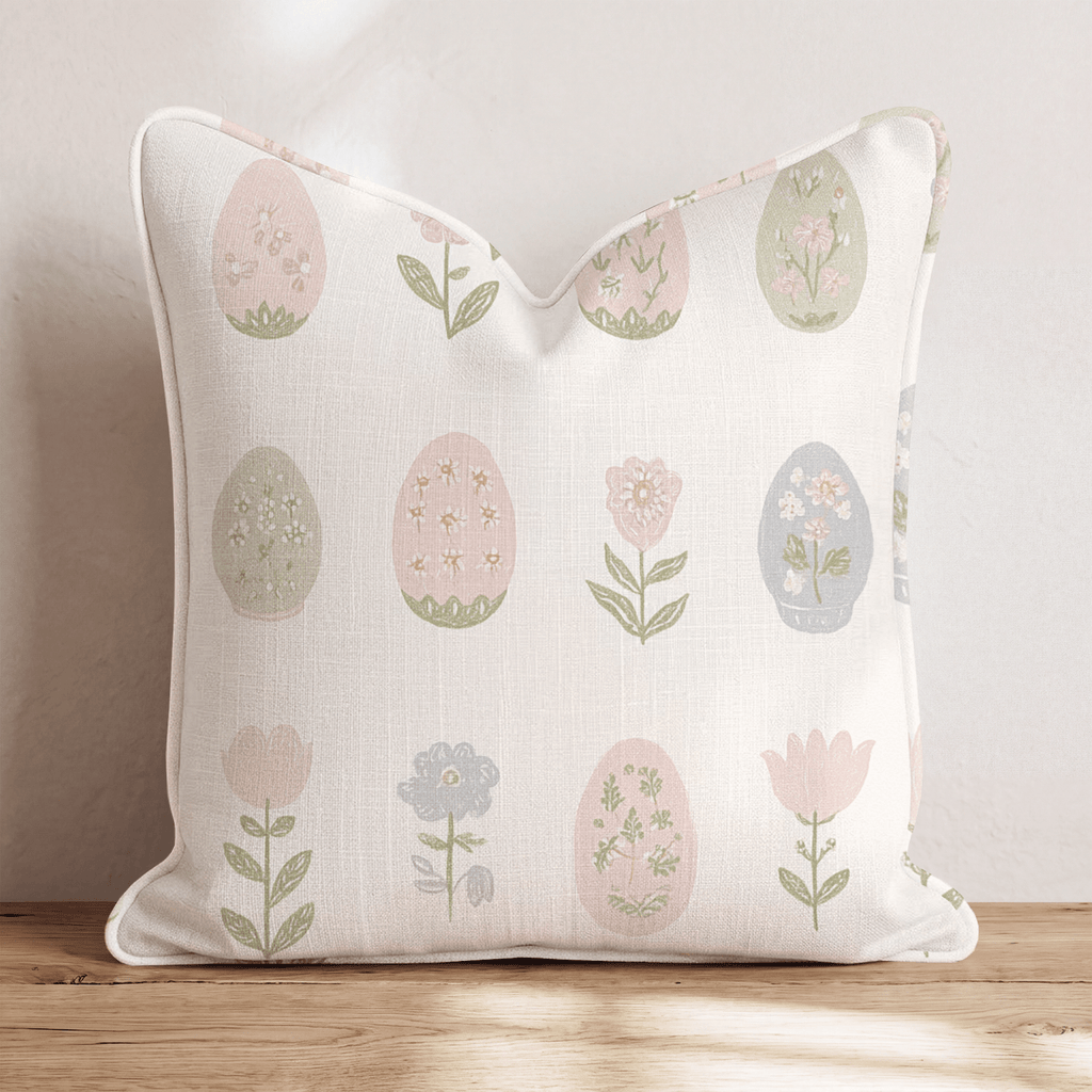 Easter Garden Throw Pillow - Hillcroft Home