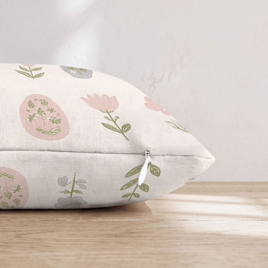 Easter Garden Throw Pillow - Hillcroft Home