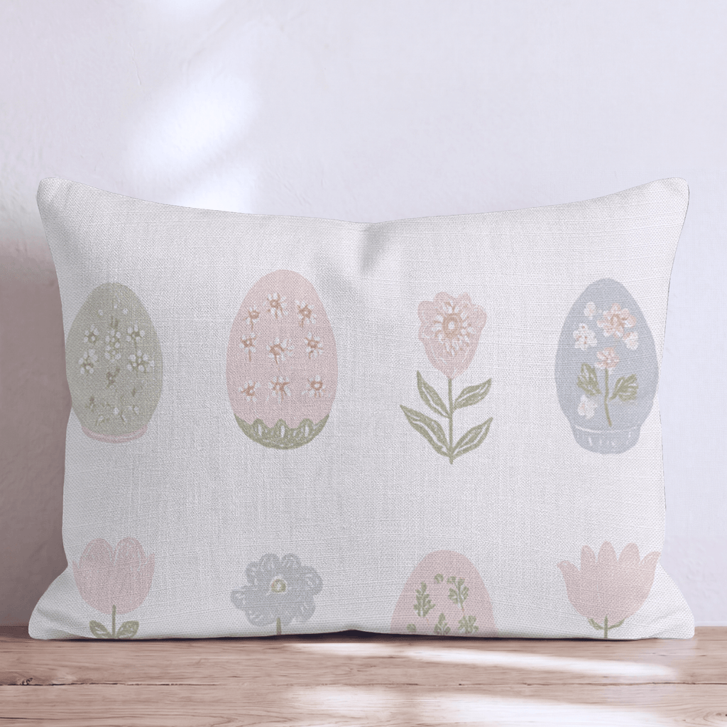 Easter Garden Throw Pillow - Hillcroft Home