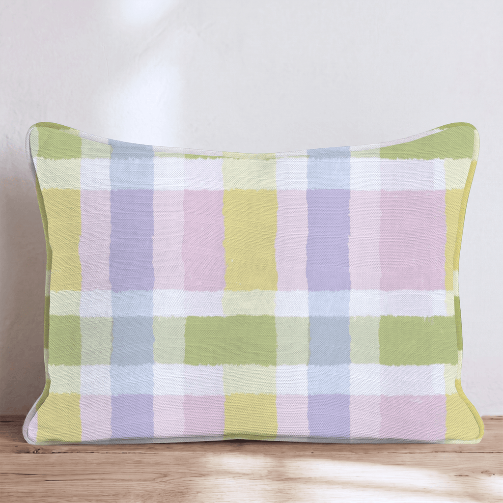 Easter Gingham Throw Pillow - Hillcroft Home