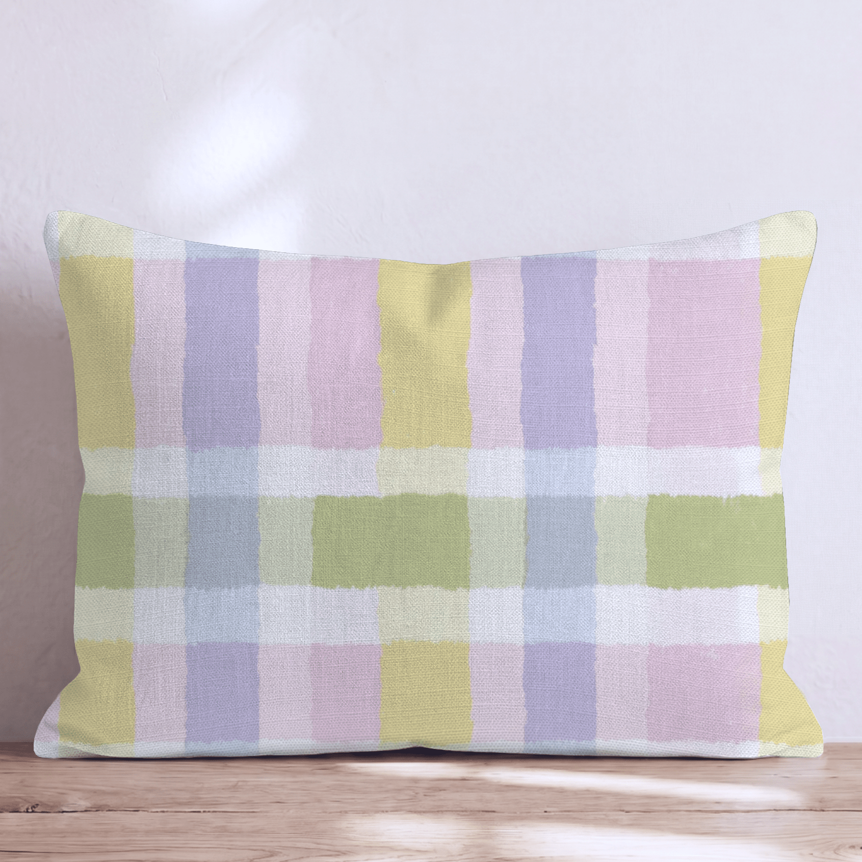 Easter Gingham Throw Pillow - Hillcroft Home