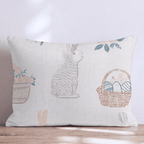 Egg Hunt Garden Throw Pillow - Hillcroft Home