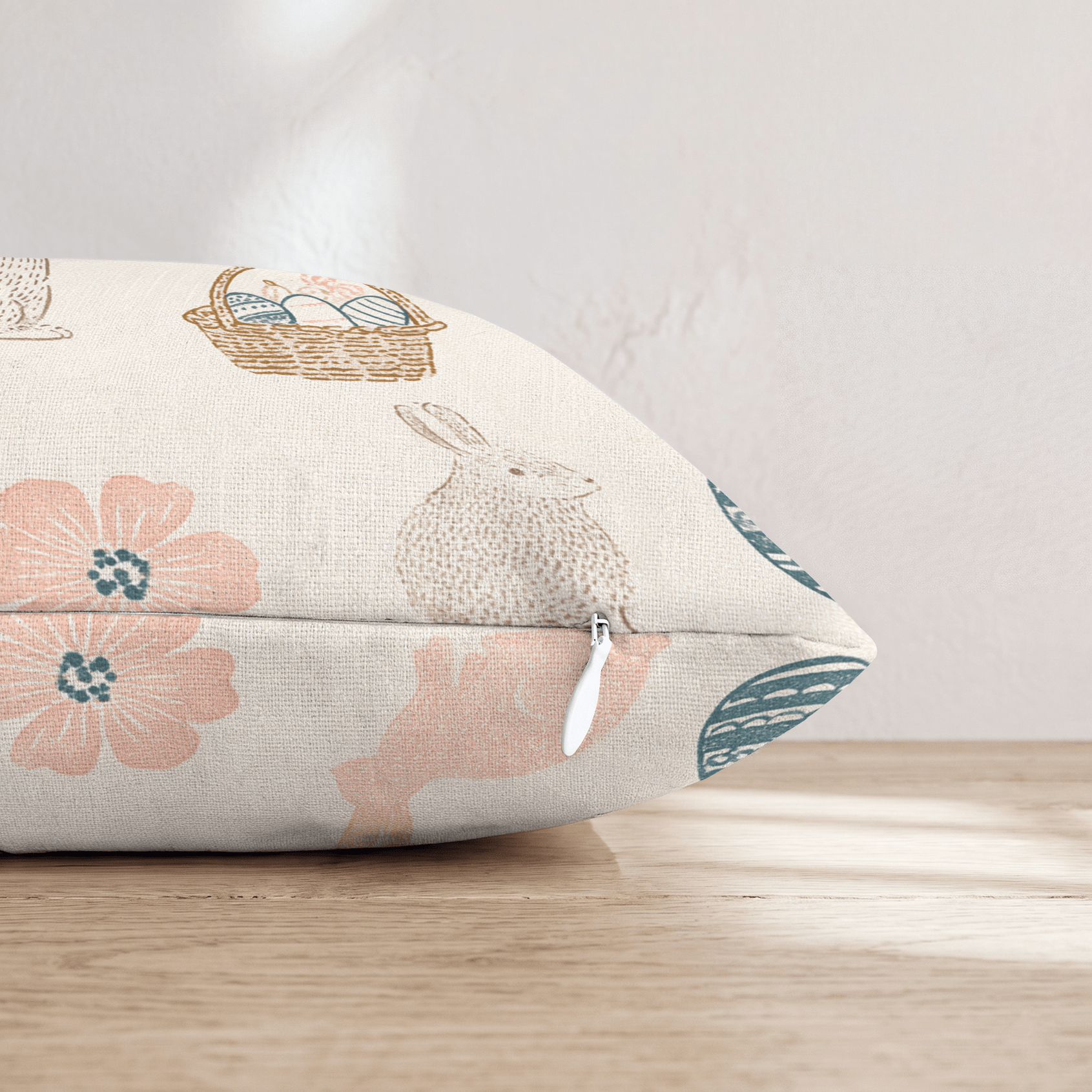 Egg Hunt Garden Throw Pillow - Hillcroft Home