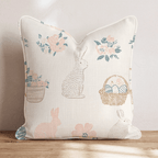 Egg Hunt Garden Throw Pillow - Hillcroft Home