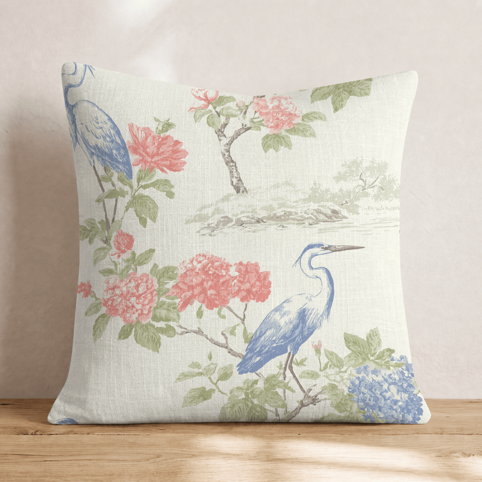 Egret Lake Throw Pillow - Hillcroft Home