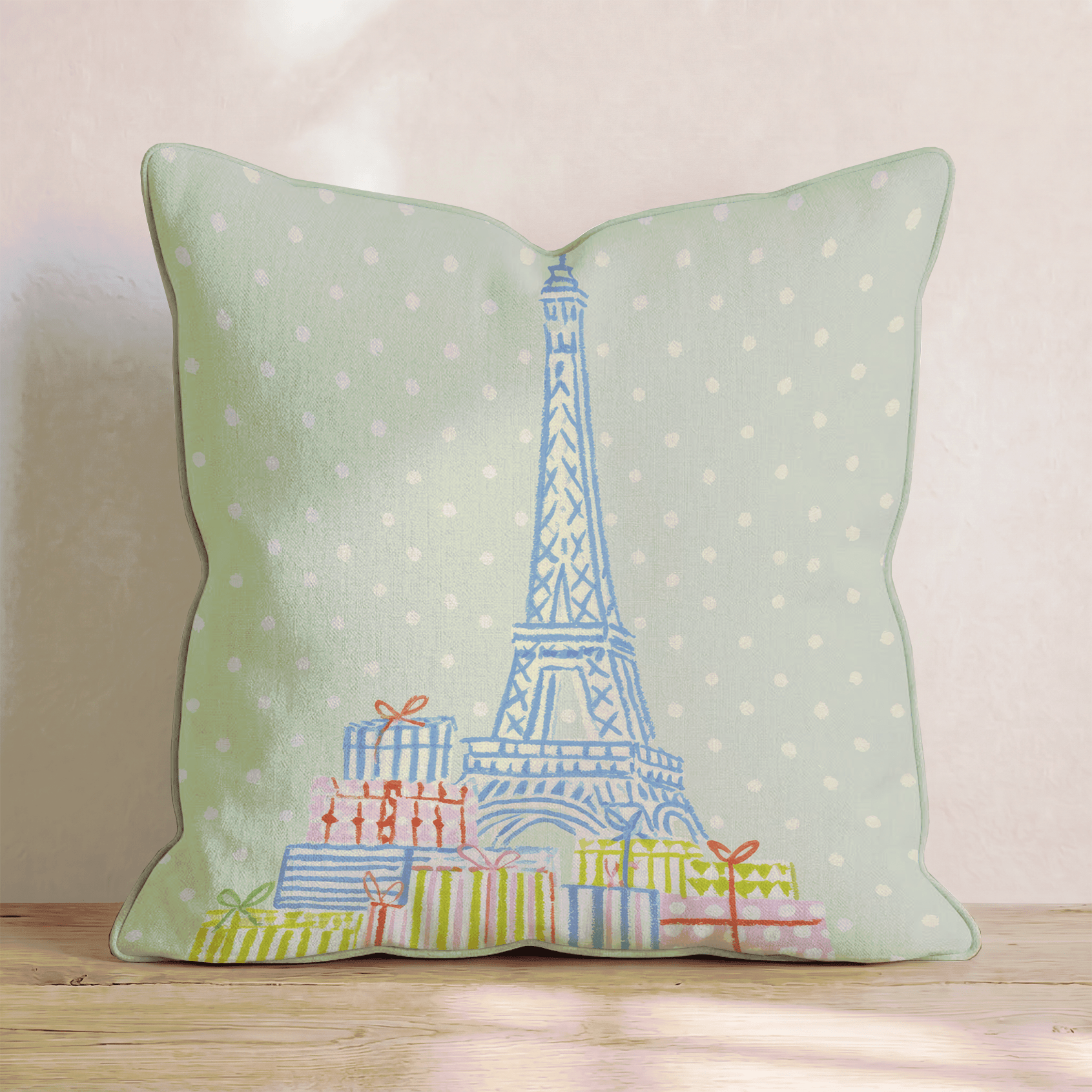 Eiffel Tower Gifts Throw Pillow - Hillcroft Home