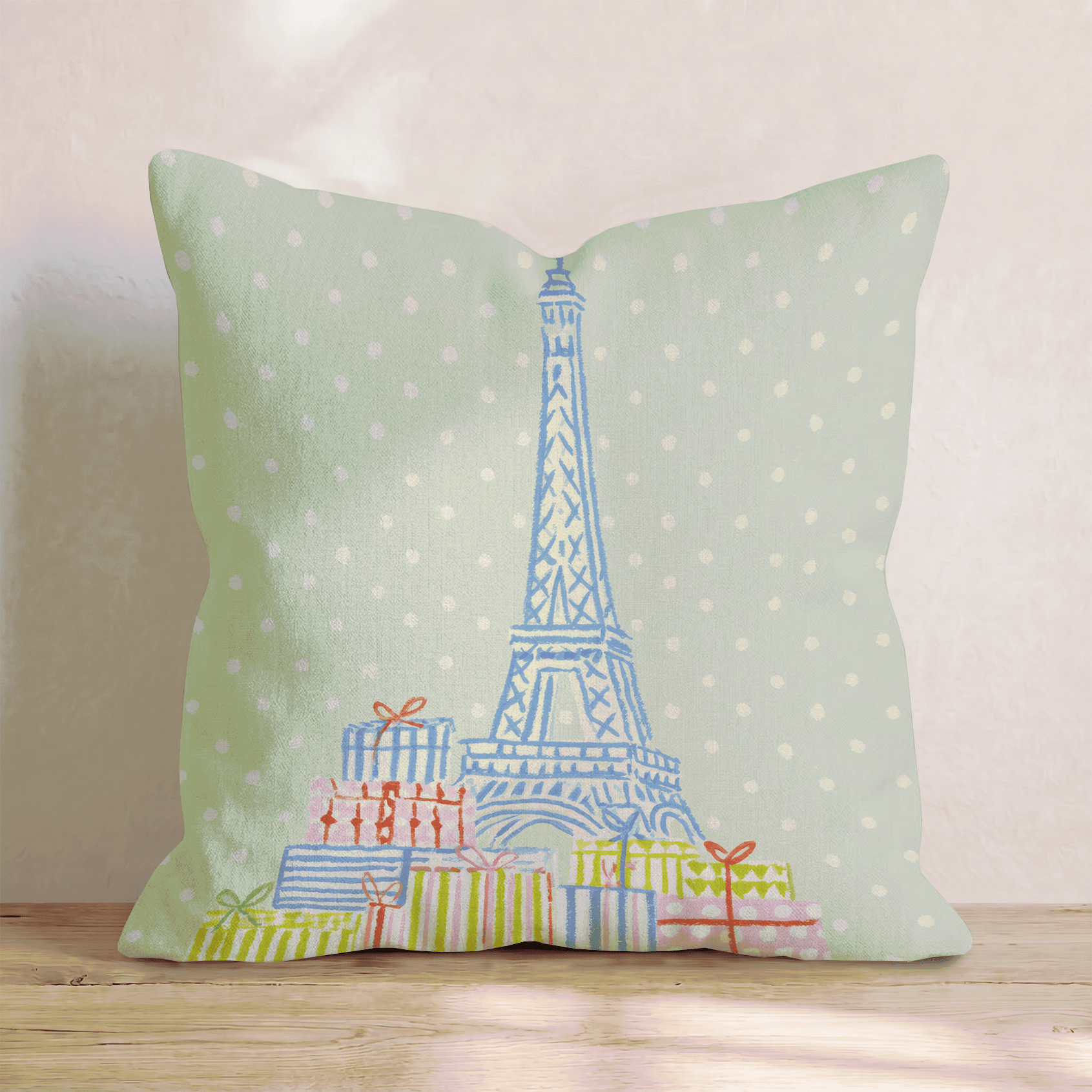 Eiffel Tower Gifts Throw Pillow - Hillcroft Home