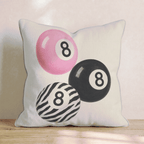 Eight Ball Luck Throw Pillow - Hillcroft Home